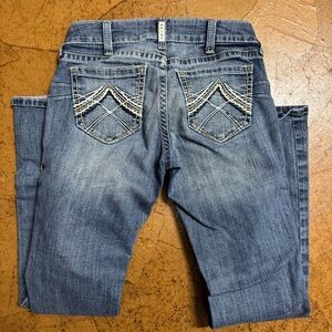 Ariat Women's Boot Cut Jeans in Deep Blue. Size 29R